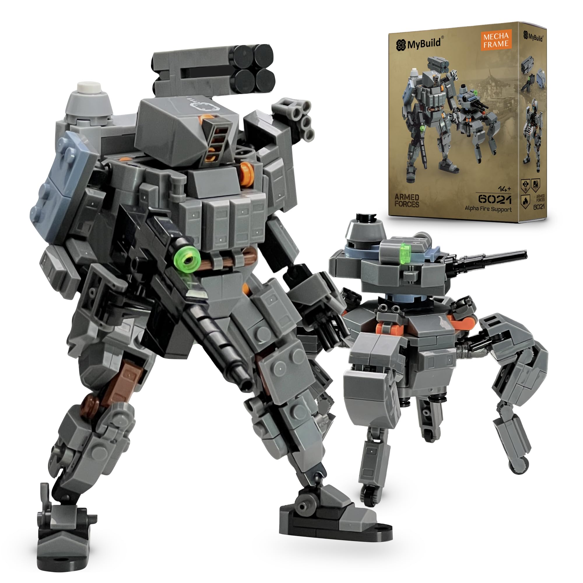 Amazon.com: MyBuild Armed Forces Alpha Fire Support 6021 – Robot